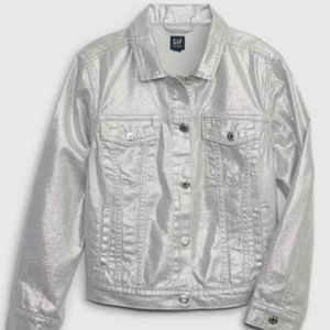 KIDS METALLIC SHINE DENIM JACKET